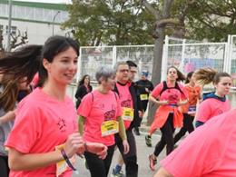 La consellera de Justicia, Lourdes Ciuró, ha participado en la carrera 'Corre gran!' en Sant Esteve de Sesrovires (Barcelona) impulsada por los internos y profesionales de Brians 2, a 20 de marzo de 2022.