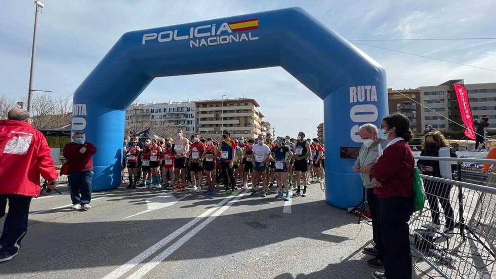 Carrera solidaria de la Policía Nacional en Jaén.