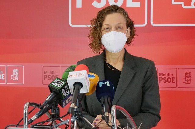 La secretaria general del Partido Socialista de Melilla, Gloria Rojas, en una foto de archivo.