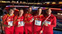 España, subcampeona del mundo en el 4x400