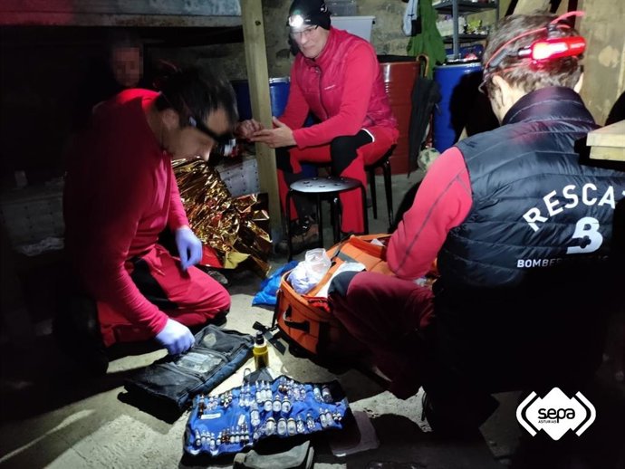 Rescate de dos senderistas en la ruta de Las Peregrinaciones en Piloña.