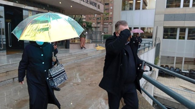 El exalcalde de Fresno del Torote Javier Laguna a su salida de la Audiencia de Madrid