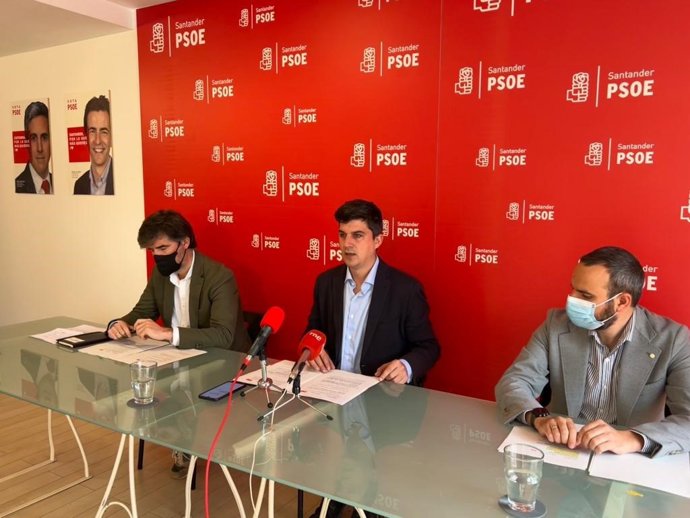 Javier González de Riancho, Daniel Fernández y Néstor Serrano