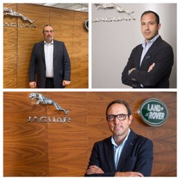 De izquierda a derecha: Julio González-Cobos,  nuevo director general de Ventas; Óscar Oñate, nuevo director general de Customer Service; y Félix Olavarrieta, nuevo director general de Marketing.