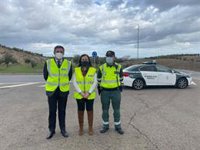 La subdelegada del Gobierno en Jaén valora la labor policial tras el incendio y tiroteo, "custodiando" bienes y personas
