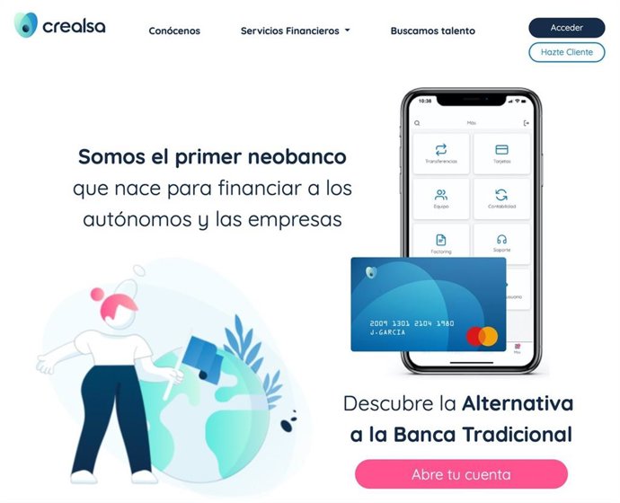 Nuevo neobanco: Crealsa