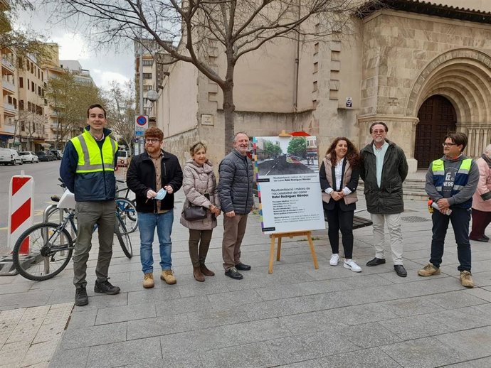 El Ayuntamiento de Palma inicia las obras de rehabilitación de la calle Rodríguez Méndez.
