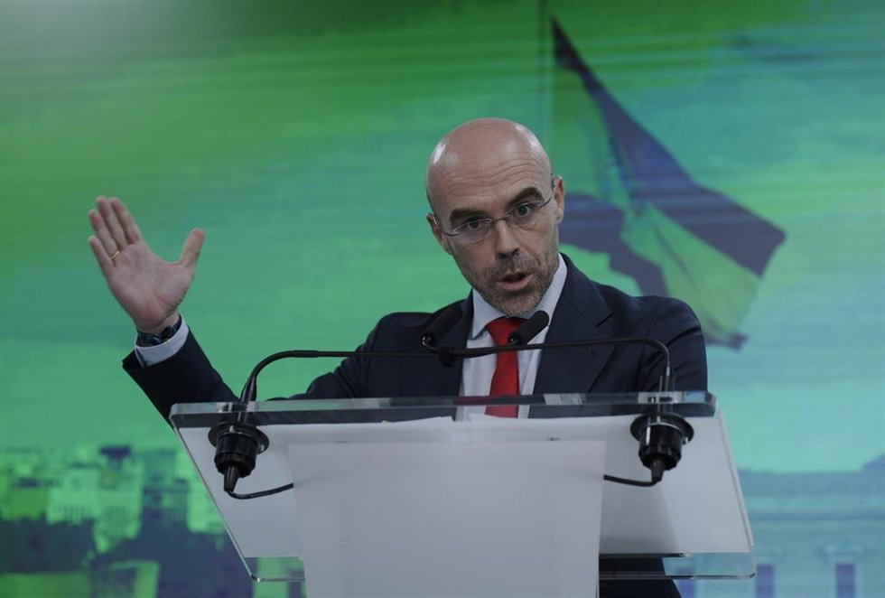 Archivo - El eurodiputado de Vox, Jorge Buxadé, ofrece una rueda de prensa