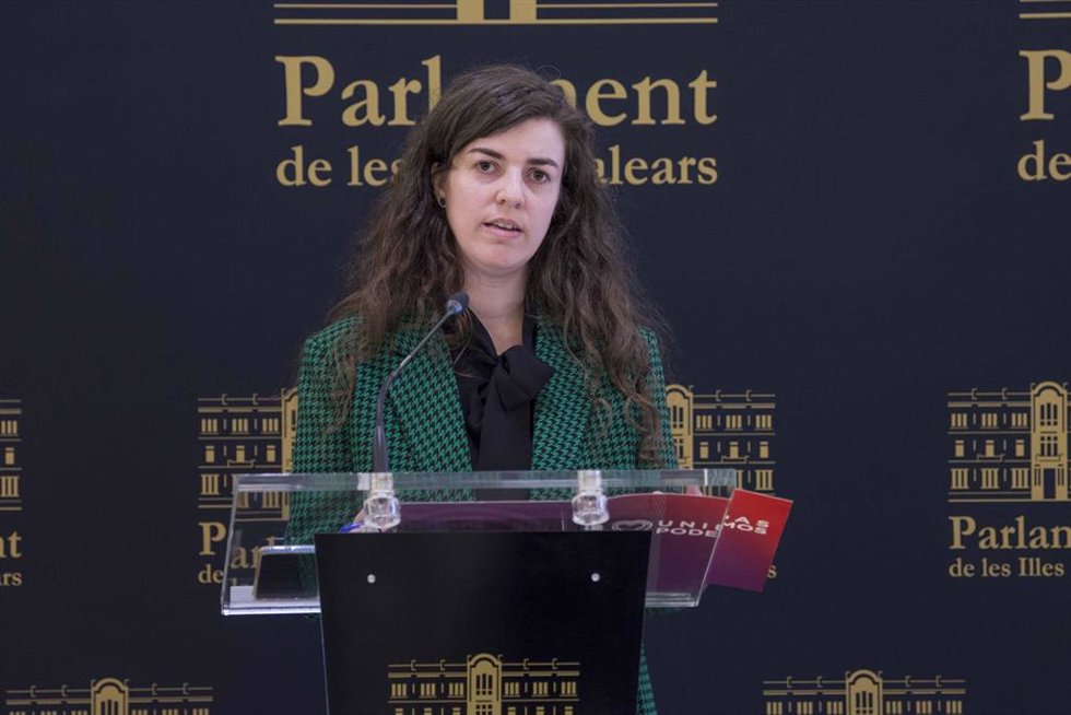 La portavoz adjunta de UP en el Parlament, Esperana Sans.