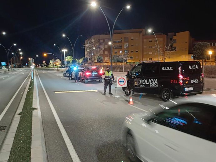 Dispositivo policial en Lorca
