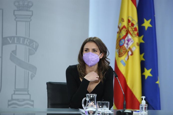 La ministra de Igualdad, Irene Montero.