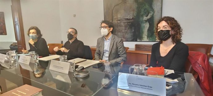 Miembros del Govern durante la reunión telemática de la Conferencia sectorial para el Plan de Respuesta en la Guerra en Ucrania.