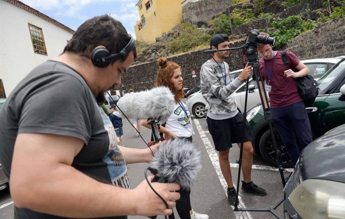 Archivo - Rodaje de un corto por alumnos de audiovisual