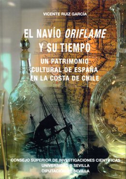 Portada del libro' El navío Oriflame y su tiempo'.
