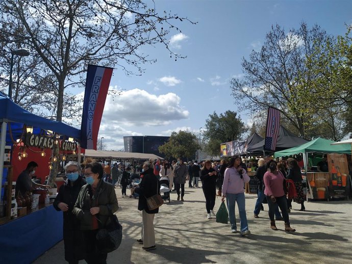 Público que ha acudido al festival Musicarte que se ha celebrado en el parque Padre Pacífico de Cáceres
