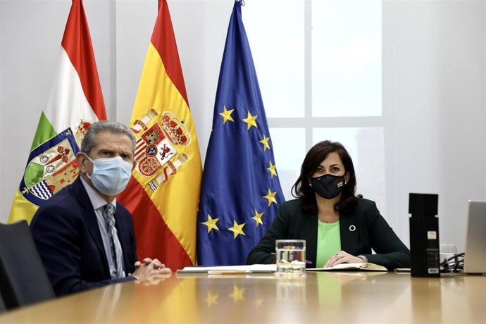 La presidenta del Gobierno de La Rioja, Concha Andreu, y el consejero de Hacienda y Administración Pública, Celso González, han participado en la Conferencia Sectorial para el Plan Nacional de Respuesta a la Guerra de Ucrania