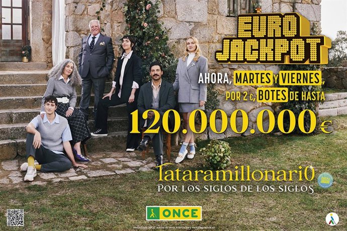 El Eurojackpot de la ONCE tendrá un segundo sorteo, que se celebrará los martes, y eleva su bote hasta los 120 millones