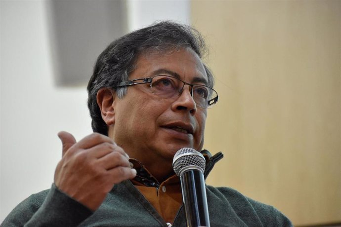 El candidato presidencial colombiano Gustavo Petro