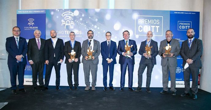 Galardonados en los Premios COITT a la Excelencia 2022.