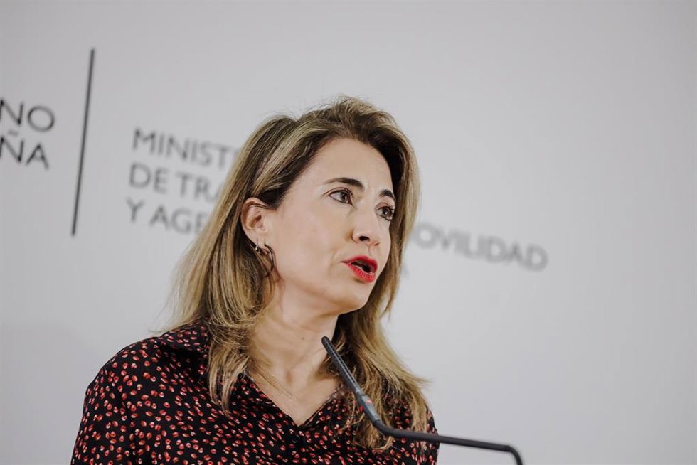 La ministra de Transportes, Movilidad y Agenda Urbana, Raquel Sánchez