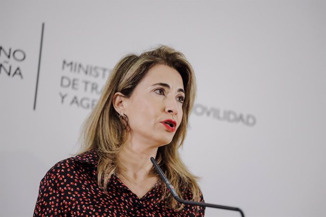 La ministra de Transportes, Movilidad y Agenda Urbana, Raquel Sánchez