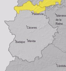Alerta norte de Cáceres 23 de marzo