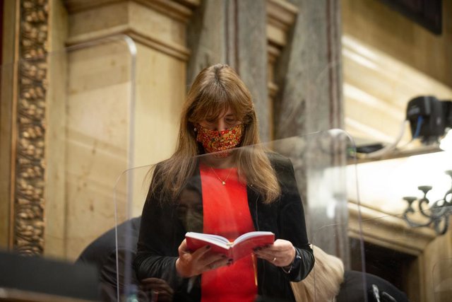 Archivo - La presidenta del Parlament, Laura Borràs