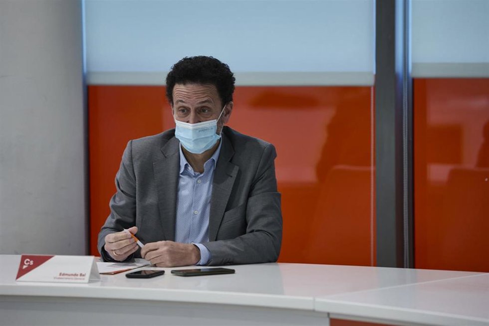 Archivo - El vicesecretario general y portavoz de Ciudadanos, Edmundo Bal.