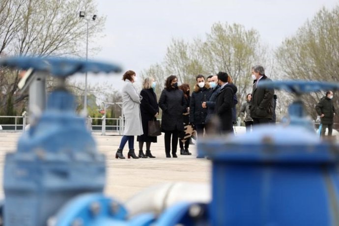 Visita a la depuradora de Logroño donde se ha firmado el convenio de ACUAES con el Consorcio de Aguas de La Rioja