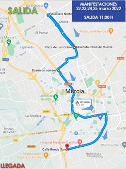 La Delegación del Gobierno en Murcia "no autoriza" la caravana de camioneros prevista para este martes