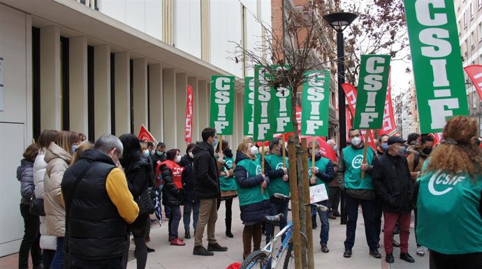 Concentración de los trabajadores de la Inspección de Trabajo