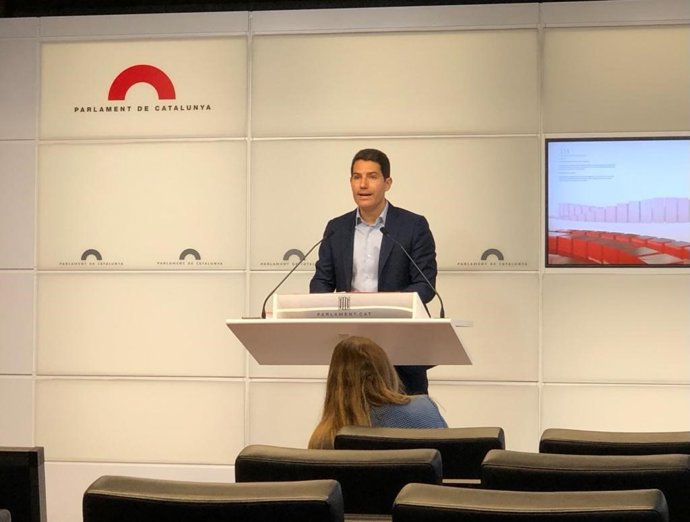 El portavoz de Cs en la Cámara catalana, Nacho Martín Blanco, a 22 de marzo de 2022.