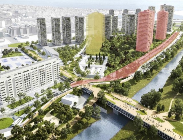 Imagen del rediseño del PAI del Grao, en València.