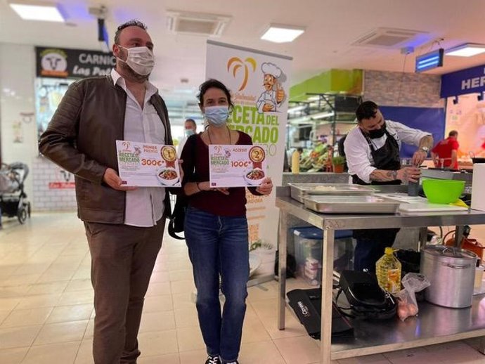 La ganadora de la receta en el concurso de mercados de abastos.