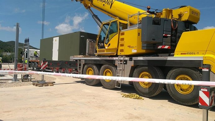 Obras de la subestación en El Vendrell (Tarragona)