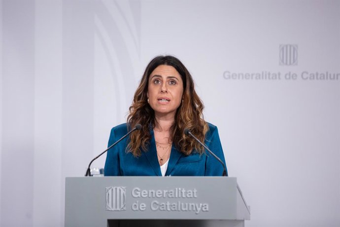 La portaveu del Govern, Patrícia Plaja, compareix després del Consell Executiu.