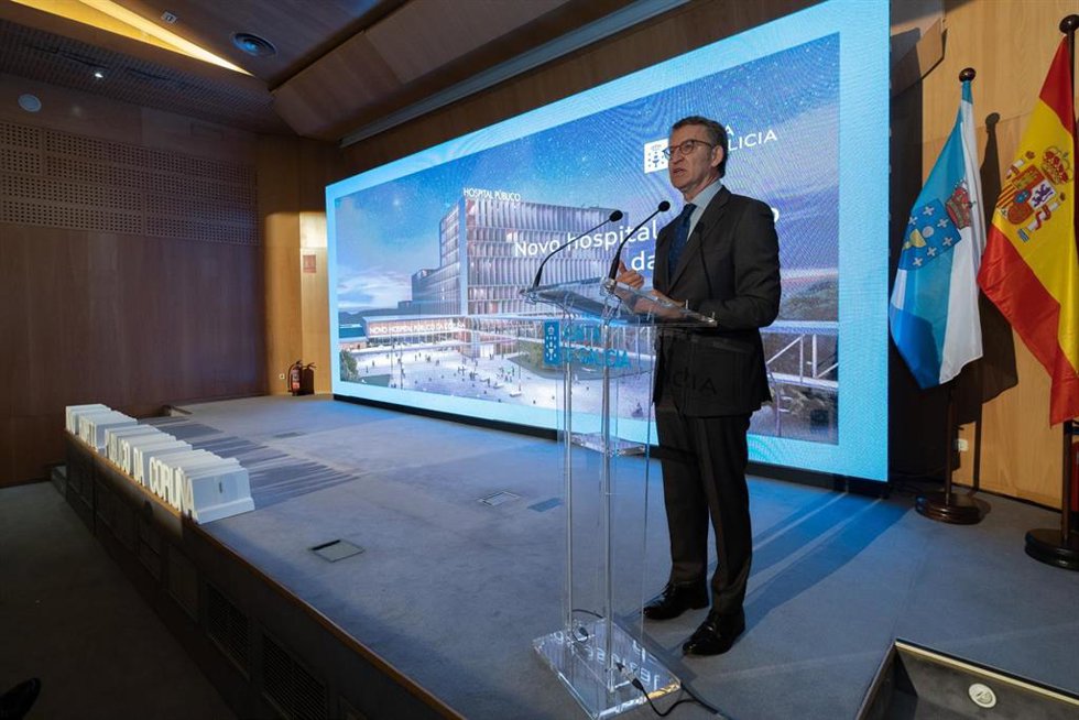 El presidente de la Xunta, Alberto Núñez Feijóo, presenta el proyecto del nuevo Chuac