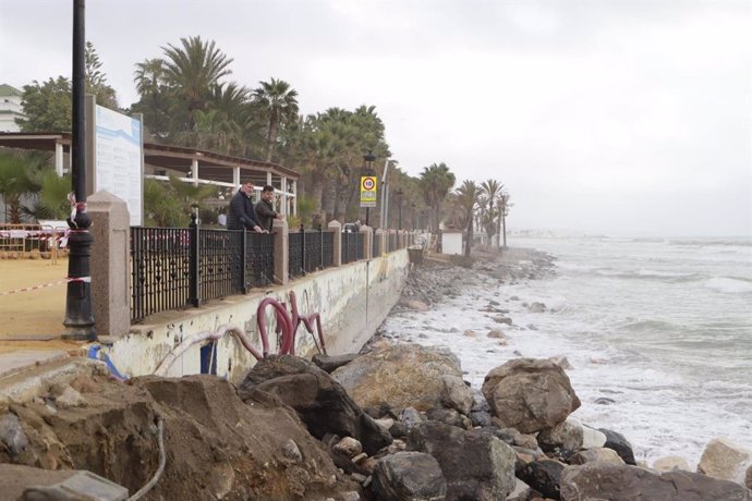 Daños por el temporal en Marbella (marzo de 2022)