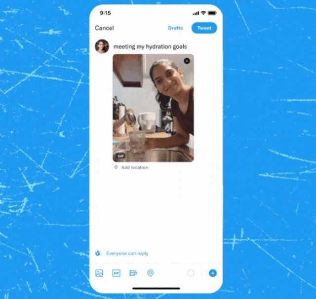 Hacer un GIF desde la cámara de Twitter para publicar en un tuit