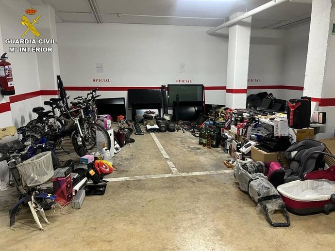 Parte del material intervenido por la Guardia Civil en el marco de la operación 'Mactol'
