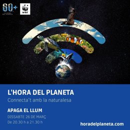 Cartel promocional de la Hora del Planeta.