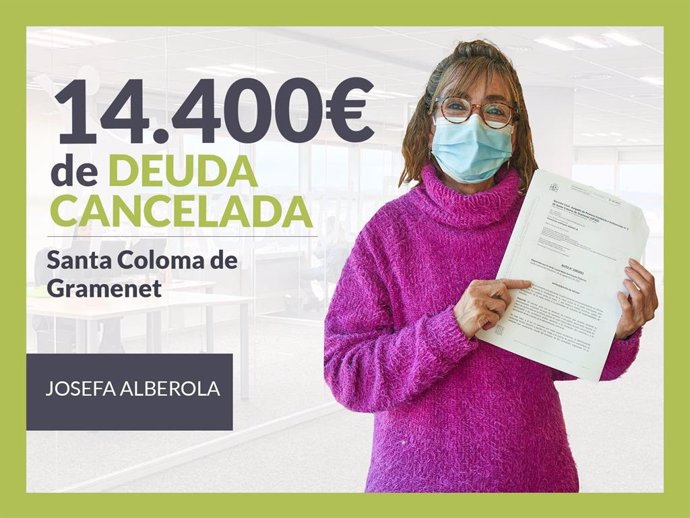 Josefa Alberola, exonerada con Repara Tu Deuda con la Ley
