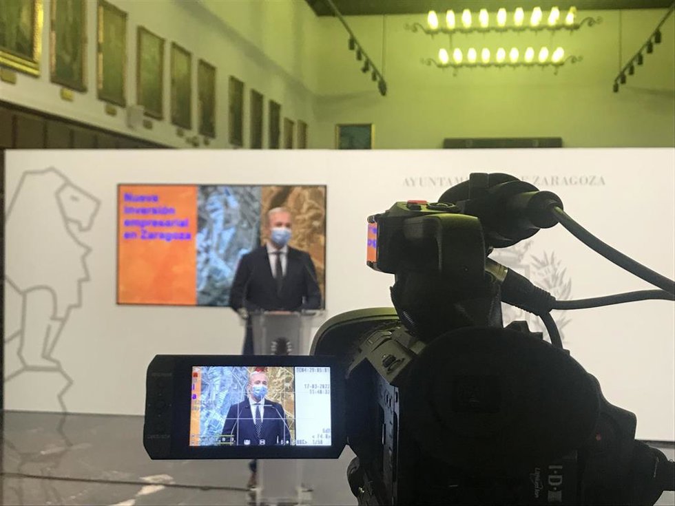 El alcalde de Zaragoza, Jorge Azcón,