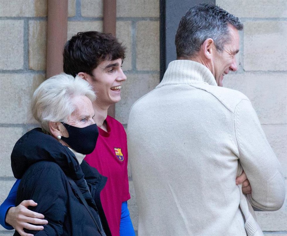 Pablo Urdangarín contó con el apoyo de su familia paterna en su último partido
