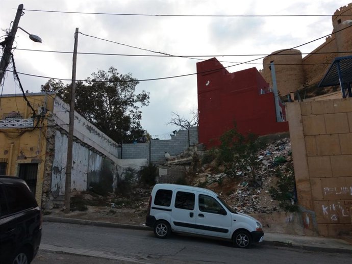 Solar de la calle Chamberí donde se va a edificar
