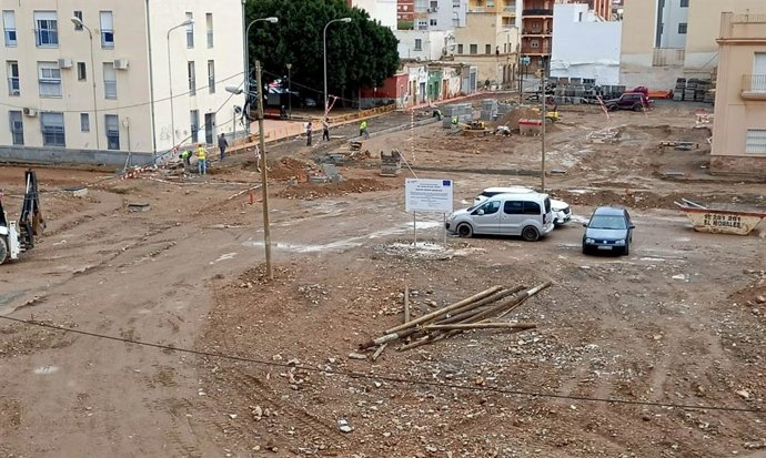 Obra municipal en Barrio Alto, en Almería.