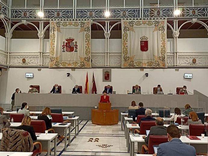 Imagen del Pleno de la Asamblea Regional de Murcia