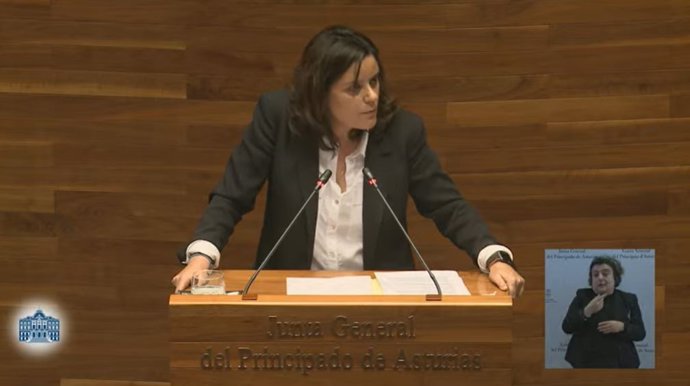 La diputada del PP, Beatriz Polledo en la Cámara.