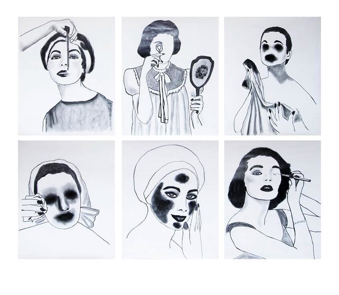 Archivo - La obra 'El tocador', de Antonio Díaz, ganadora del premio Artes Plásticas de Cantabria 2021.