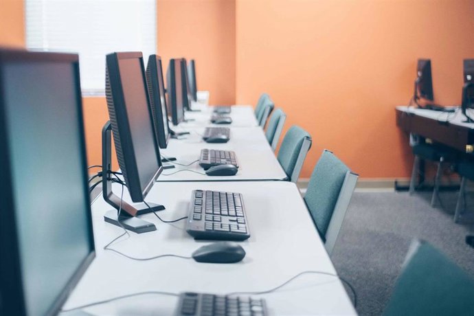 Oficina en una imagen de archivo